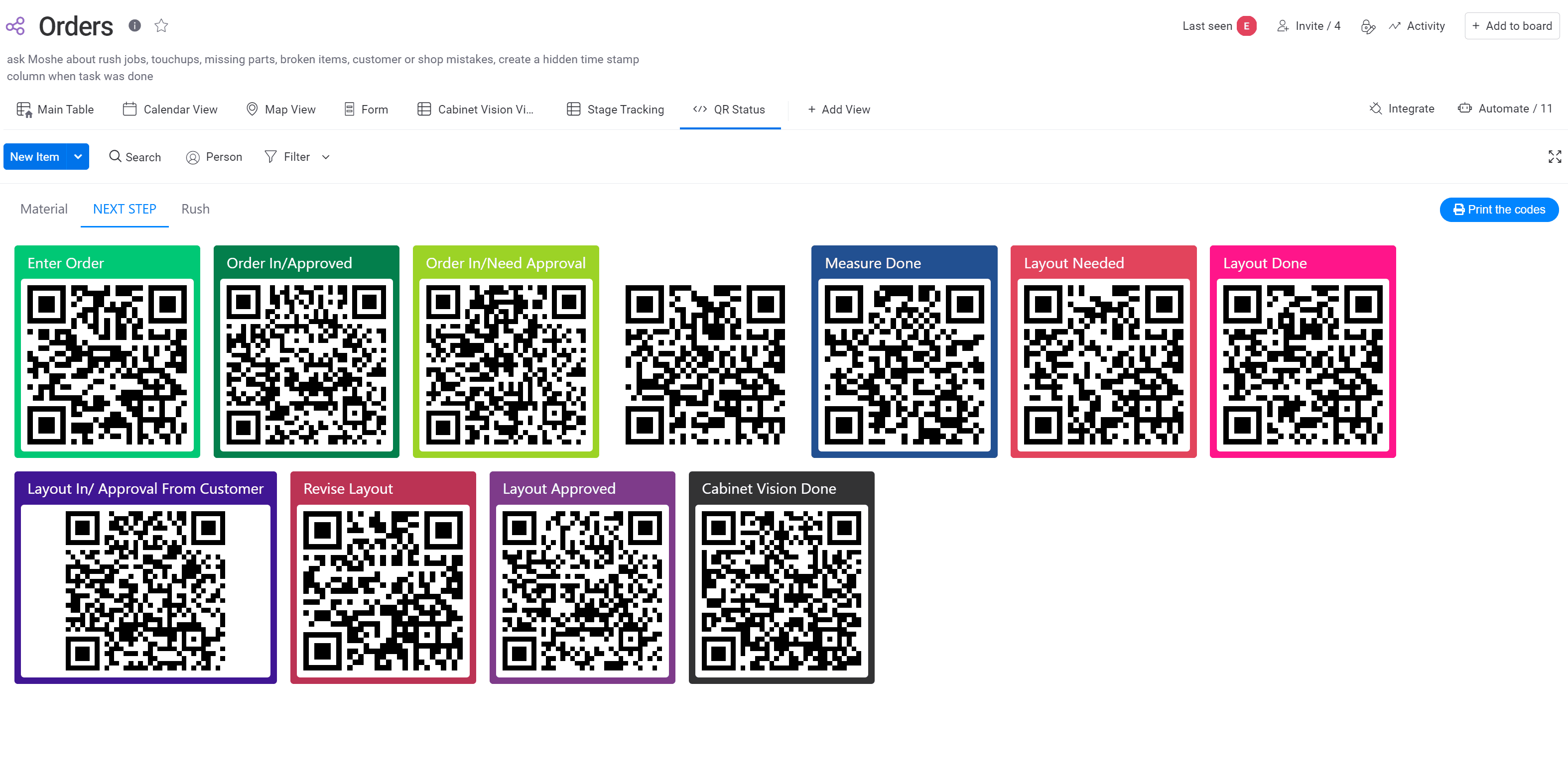 Codes QR à scanner